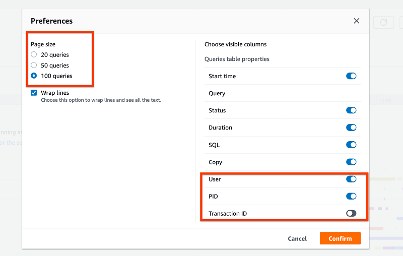 Optimizing queries on Amazon Redshift console 8