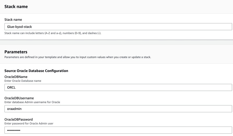 Change the other parameters as needed or keep the following default values: