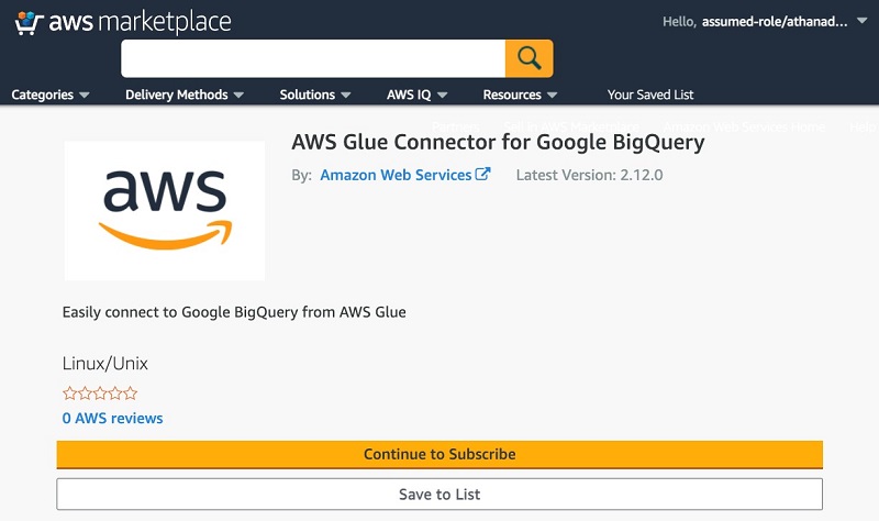 Choose Continue to Subscribe.