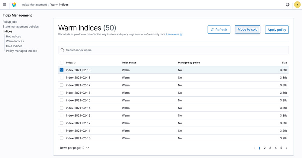 Introducing Cold Storage For Amazon Elasticsearch Service Aws Feed