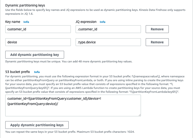 Kinesis Data Firehose supporting Amazon S3 3