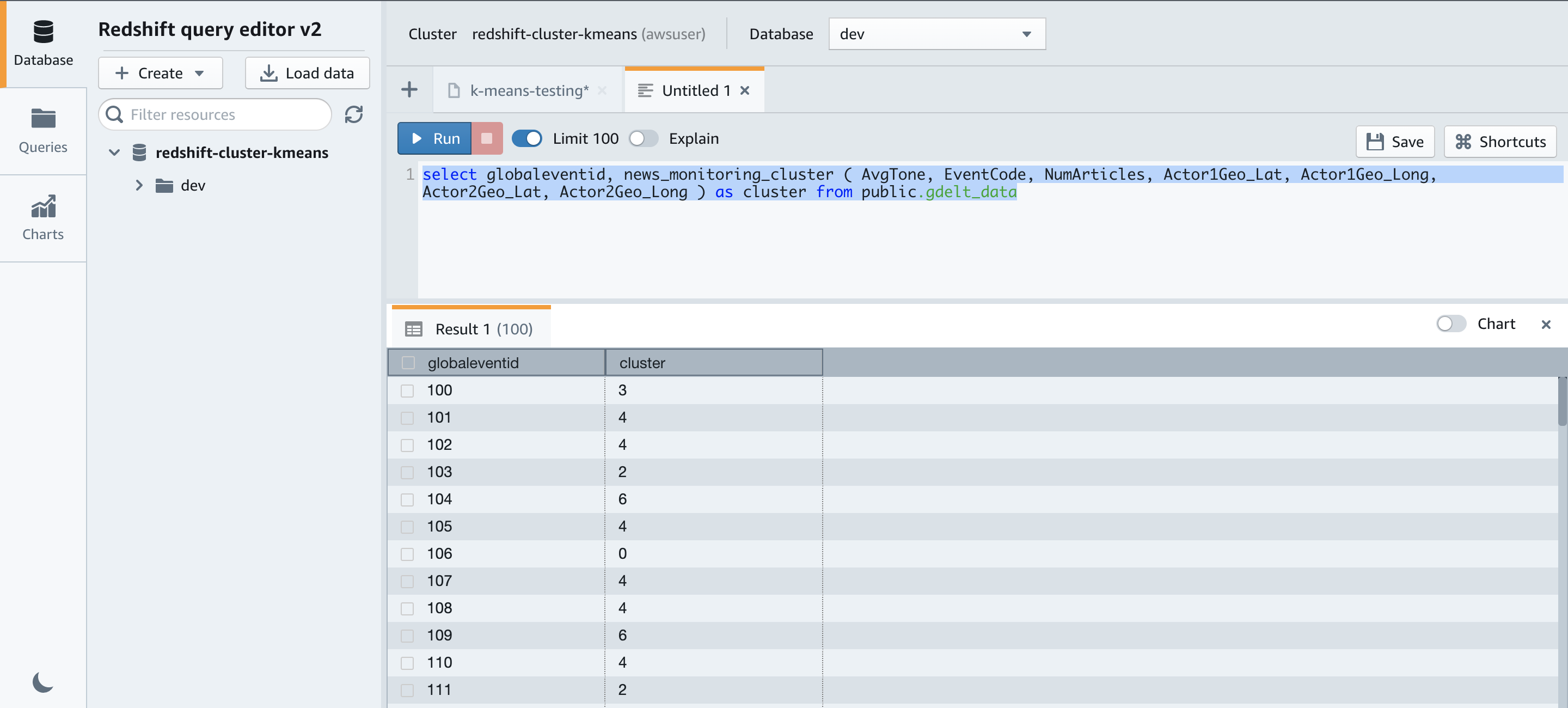 redshift ml