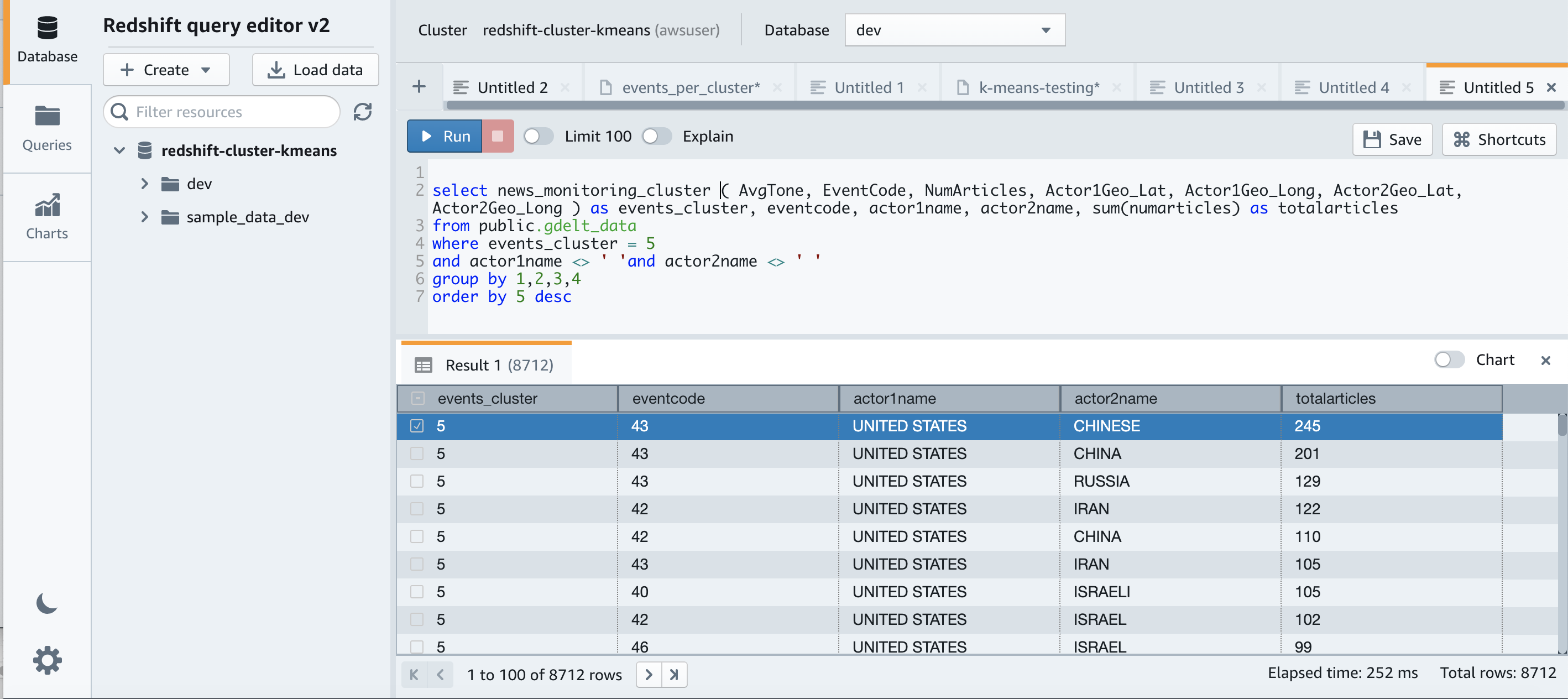 redshift ml