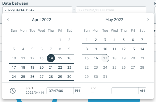 screenshot shows the new look for calendar control