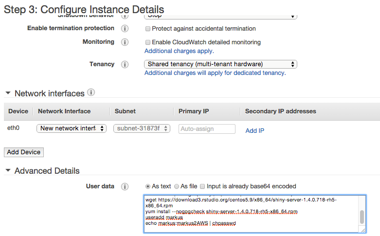 Expanding the Advanced Details pane