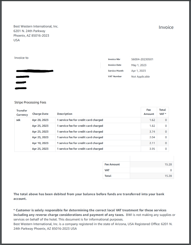 Billing Invoices