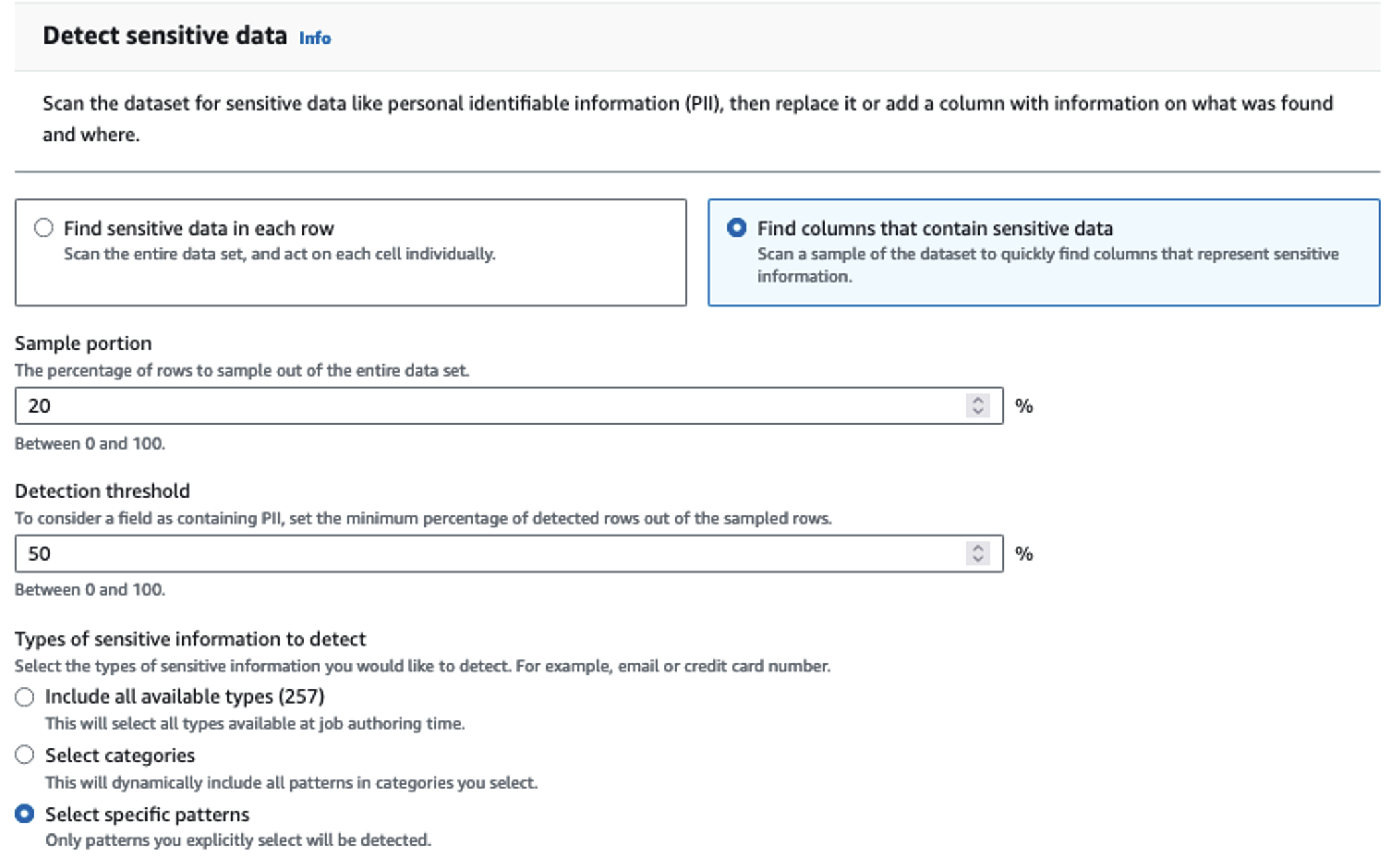 PII Options