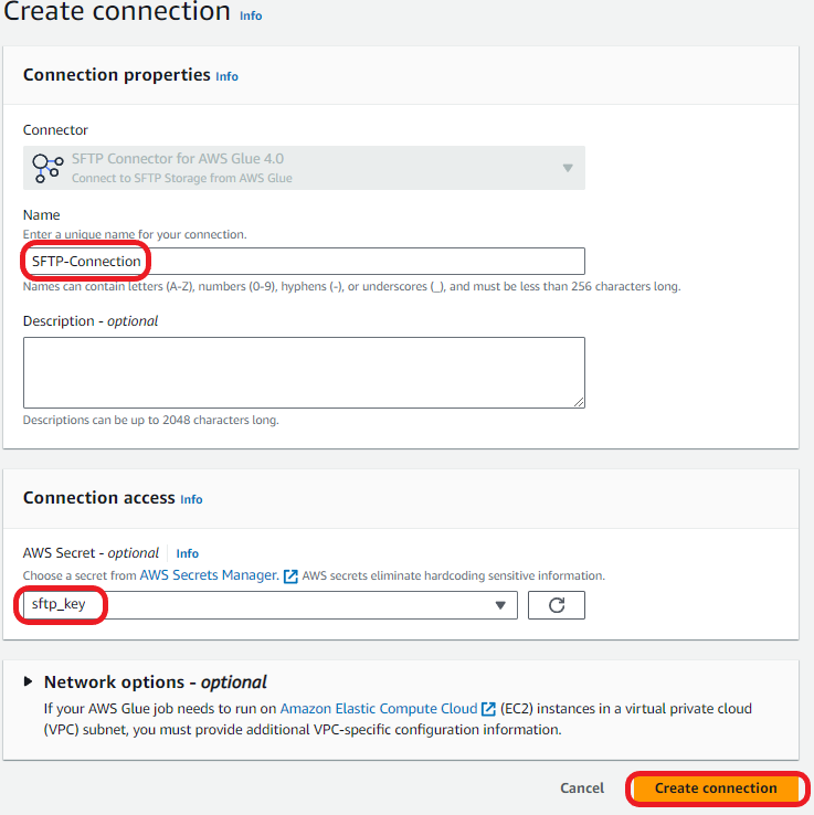 finishing sftp connection 