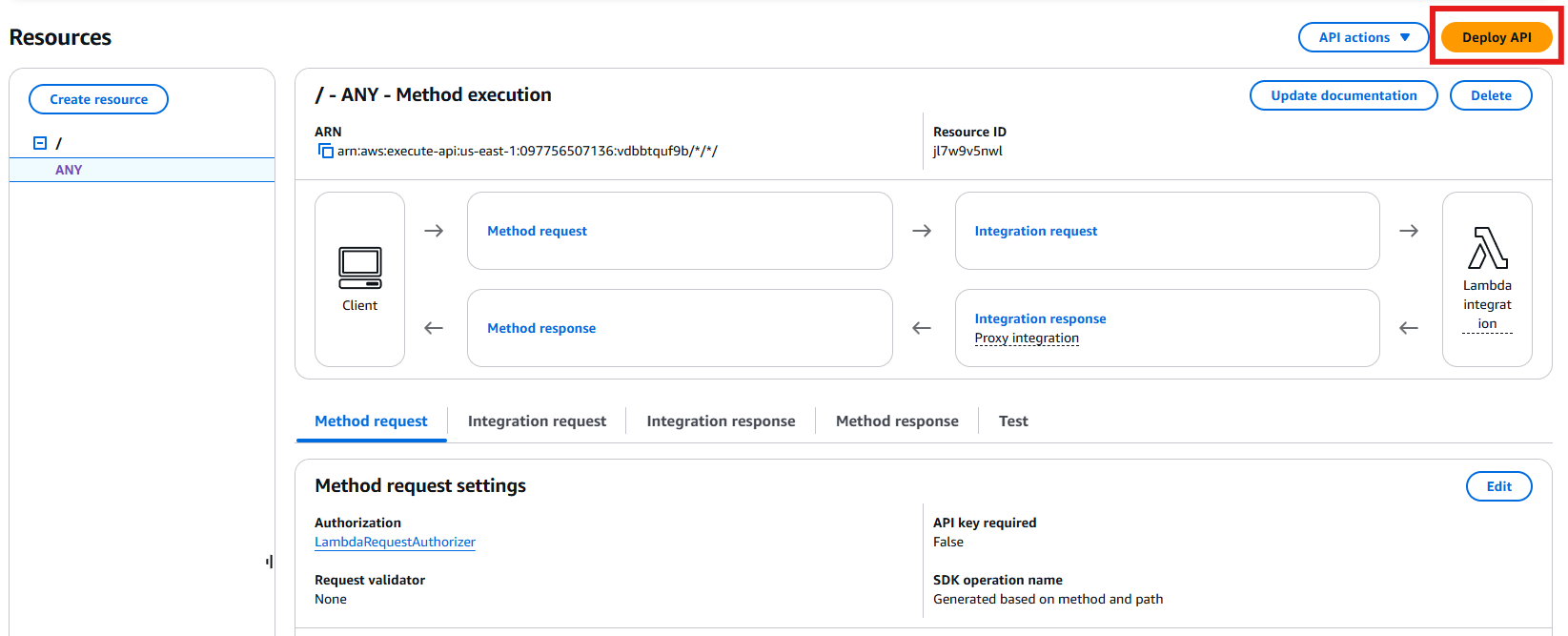 Deploying API Steps