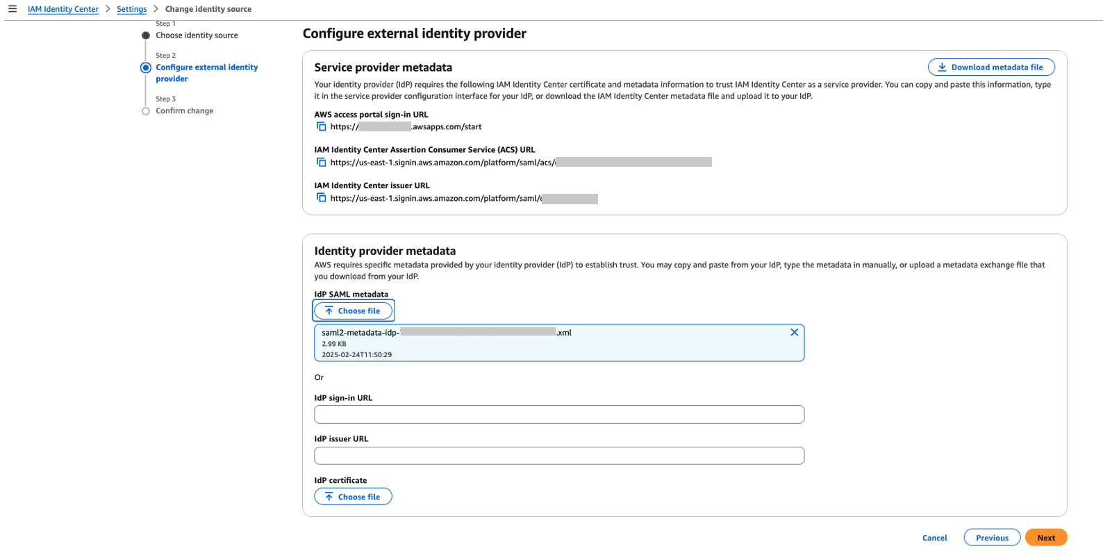 Configuring Ping Identity as Identity Provider in AWS IAM Identity Center