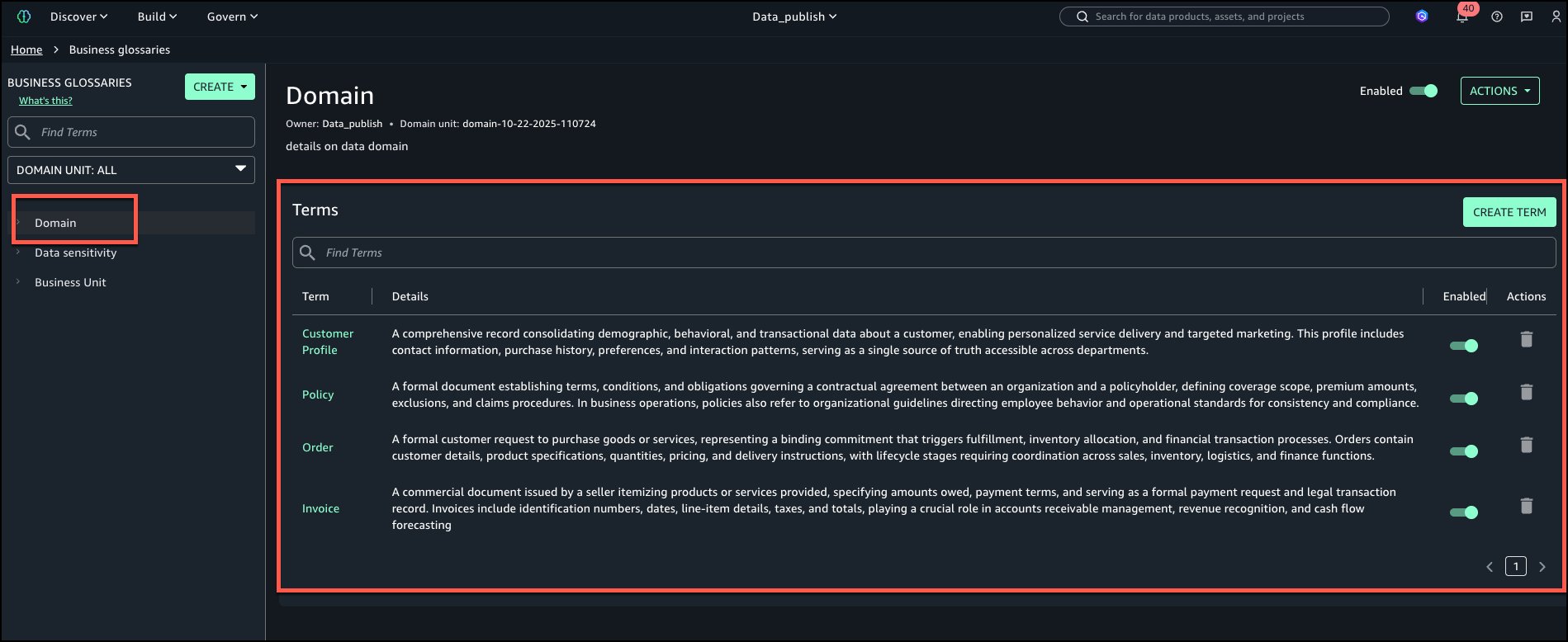 Streamlining Data Classification with Amazon SageMaker Catalog
