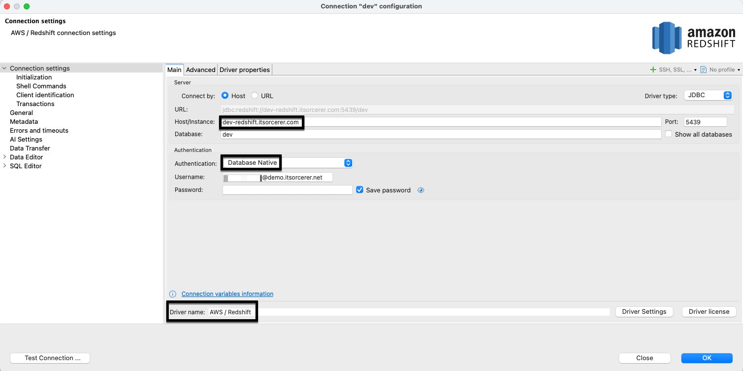 Figure 15: Amazon Redshift JDBC driver setup