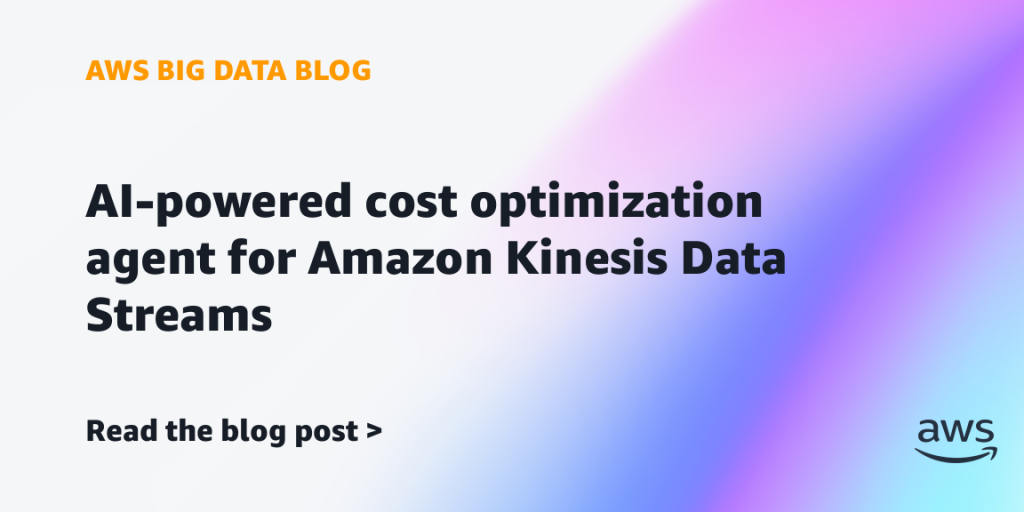 AI-powered cost optimization agent for Amazon Kinesis Data Streams
