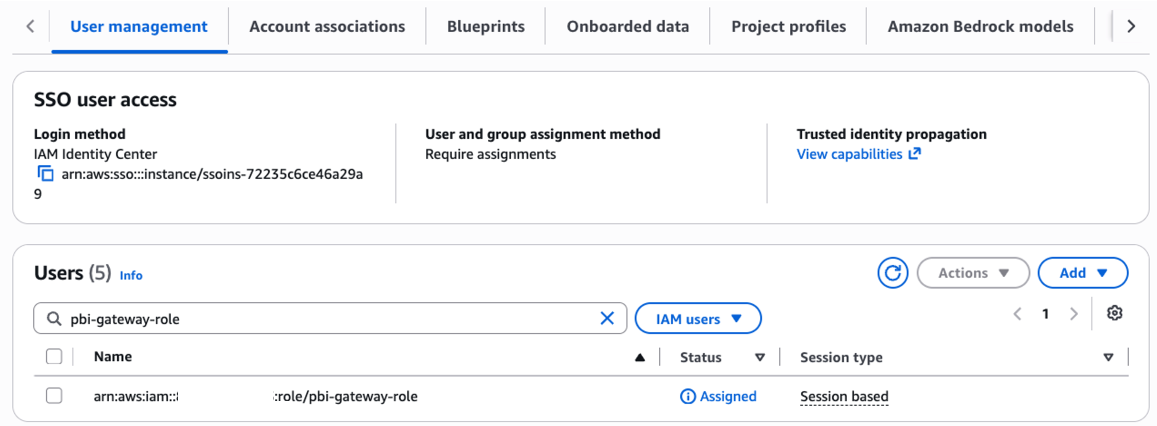 Connect Amazon SageMaker Unified Studio to Microsoft Power BI – Part 1: IAM Identity Center (IDC)-based domains | Amazon Web Services
