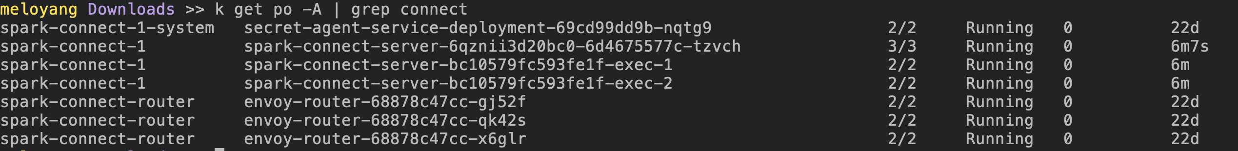 Managed endpoint creation output showing the endpoint ID and endpoint URL