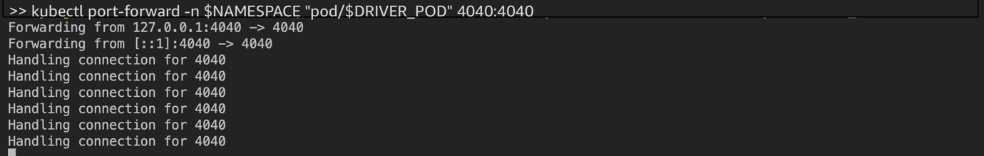 Live Spark UI for the Spark Connect session viewed in a browser through port forwarding