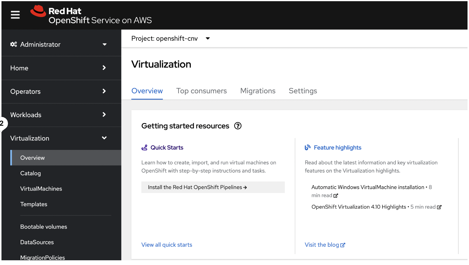 OpenShift Virtualization on Red Hat OpenShift Service on AWS (ROSA ...