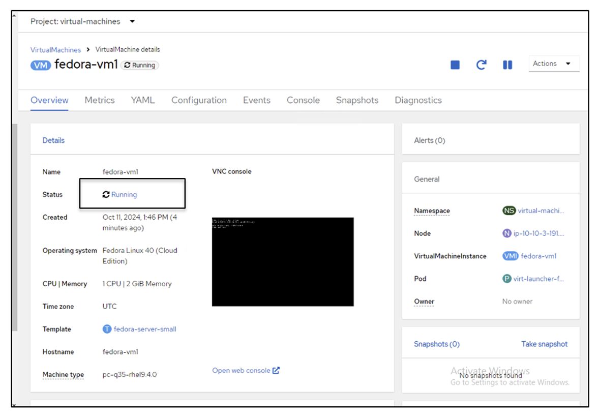 OpenShift Virtualization on Red Hat OpenShift Service on AWS と Amazon ...