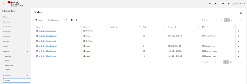 A new Cluster Autoscaler node initializing in the console.