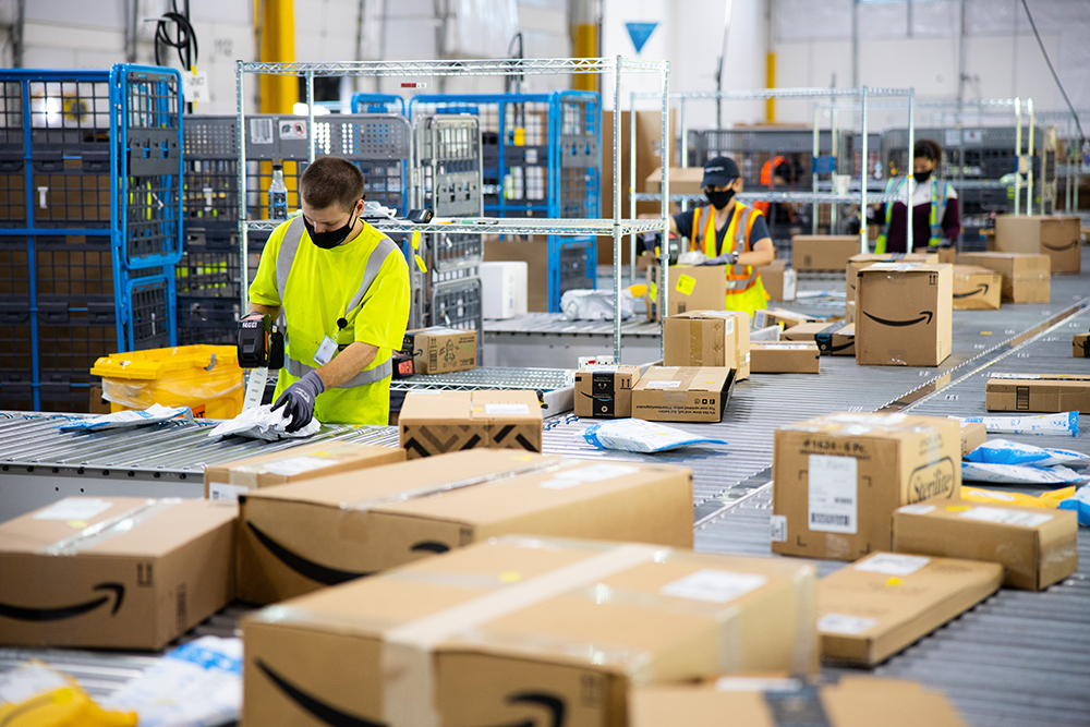 amazon fulfillment center sorting