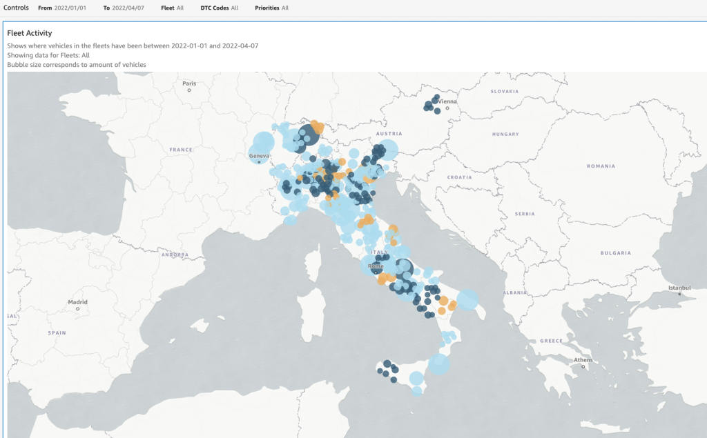 Maps dashboard