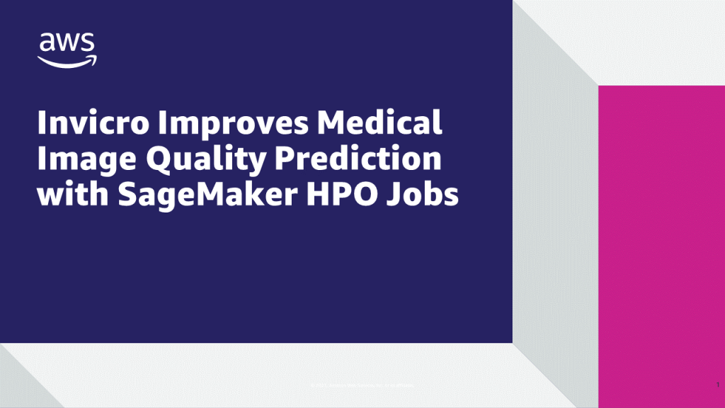 Invicro Improves Medical Image Quality Prediction with SageMaker HPO Jobs