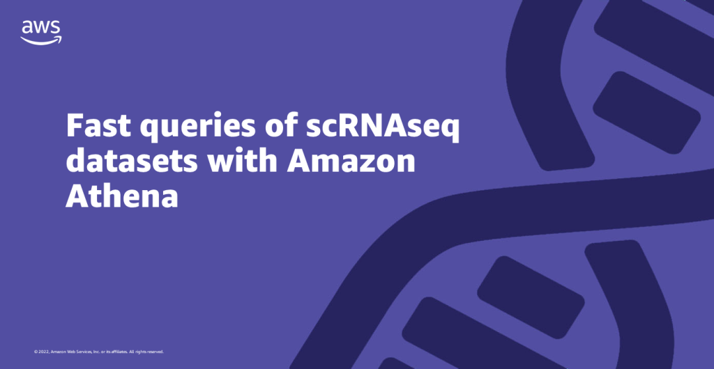 Fast queries of scRNAseq datasets with Amazon Athena