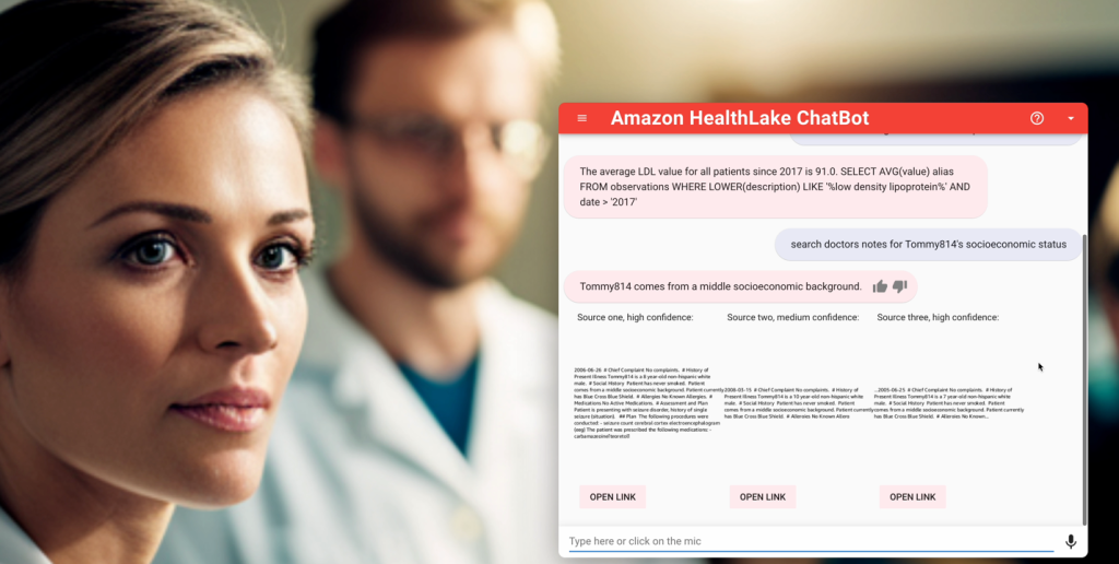 Amazon HealthLake ChatBot image