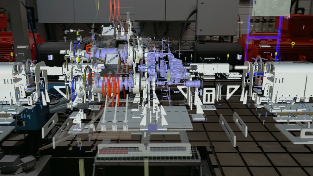 Figure 1 AR 3S user view showing the disassembly of a complex 3D model