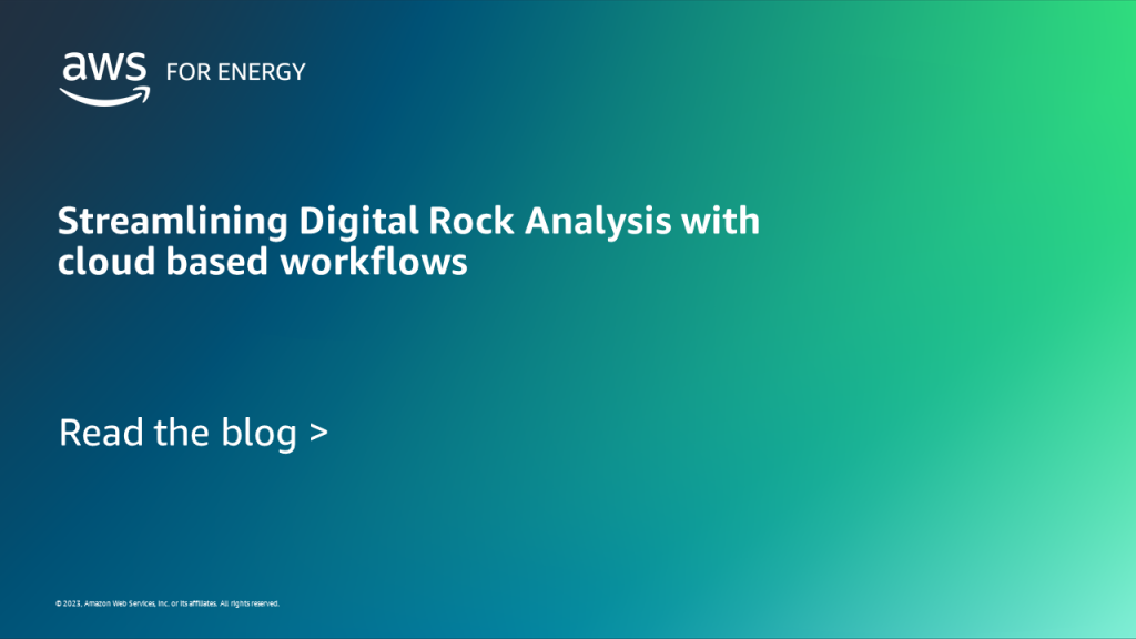 Streamlining Digital Rock Analysis with cloud based workflows