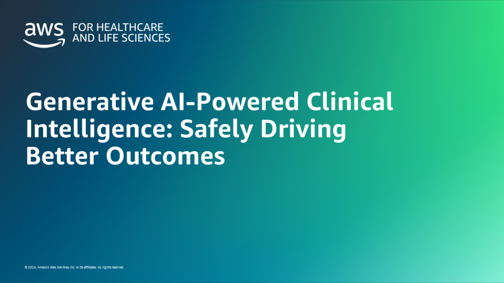 Generative AIPowered Clinical Intelligence Safely Driving Better Outcomes feature card