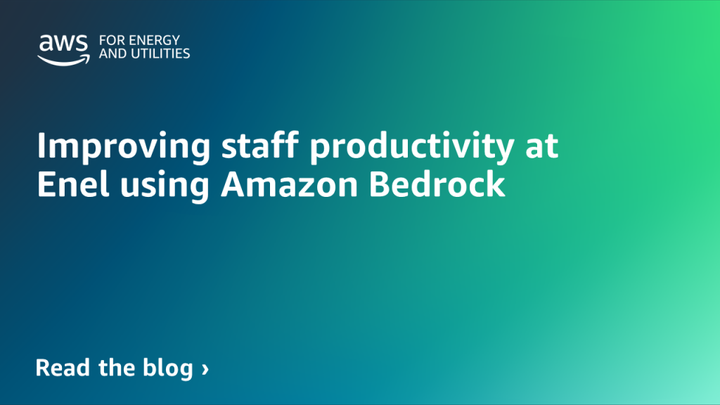 Improving staff productivity at Enel using Amazon Bedrock