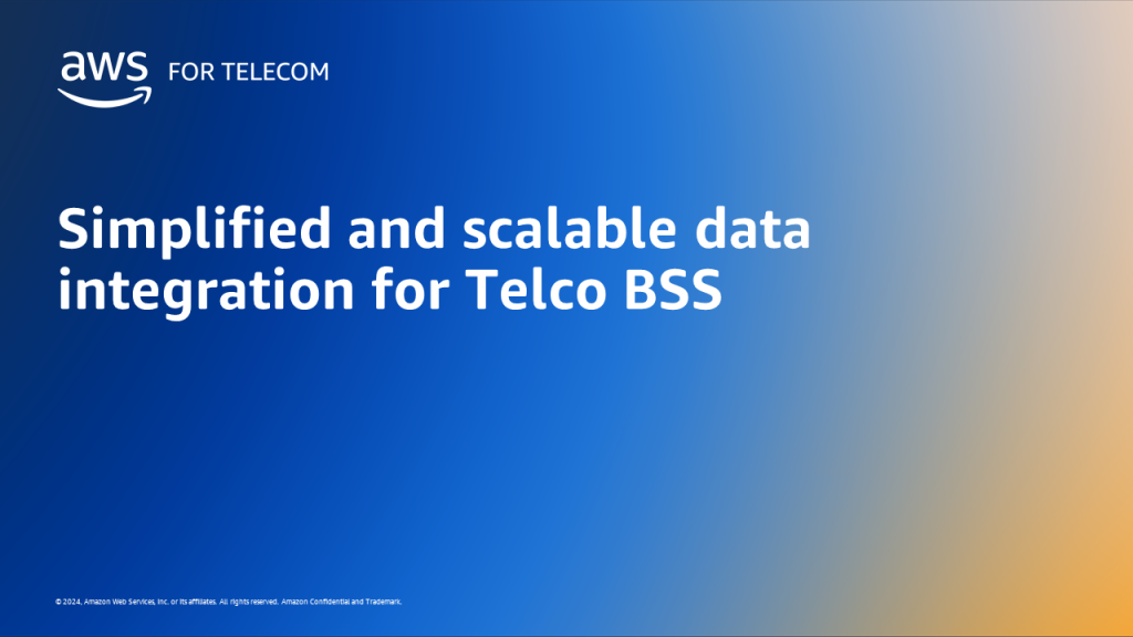 Simplified and scalable data integration for Telco BSS