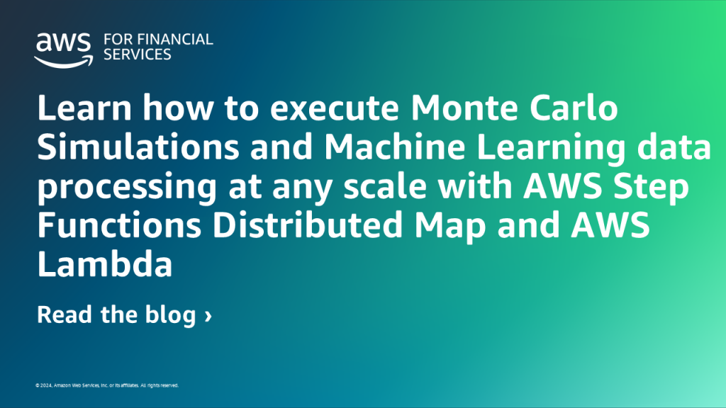 Learn how to execute Monte Carlo Simulations and Machine Learning data processing at any scale with AWS Step Functions Distributed Map and AWS Lambda