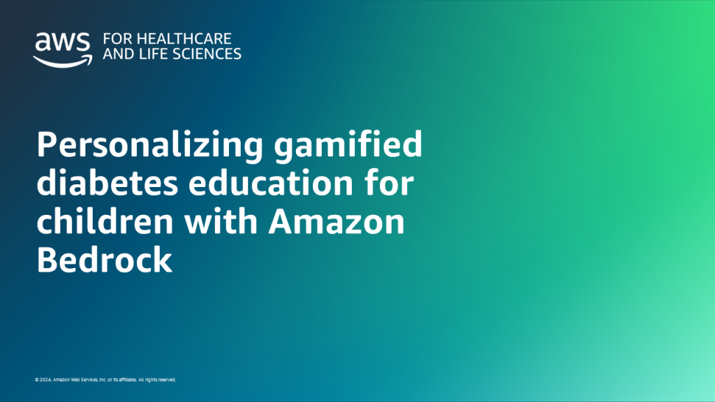 Personalizing gamified diabetes education for children with Amazon Bedrock