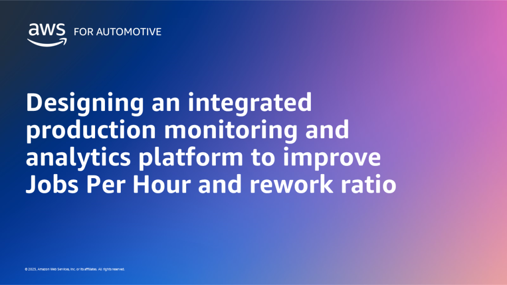 Designing an integrated production monitoring and analytics platform to improve Jobs Per Hour and rework ratio