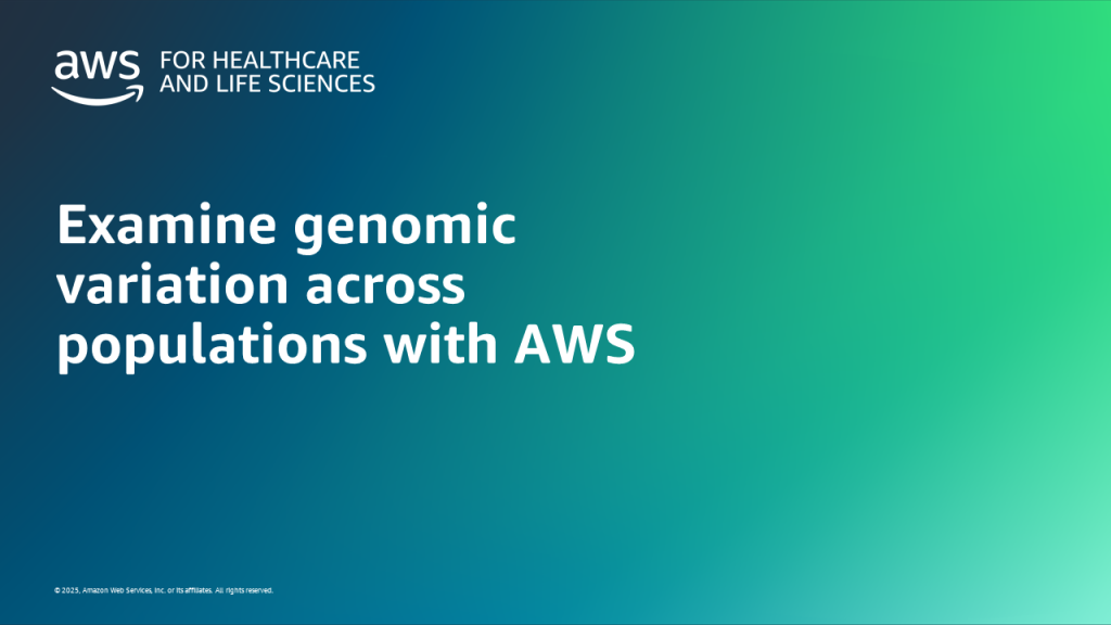 Examine genomic variation across populations with AWS