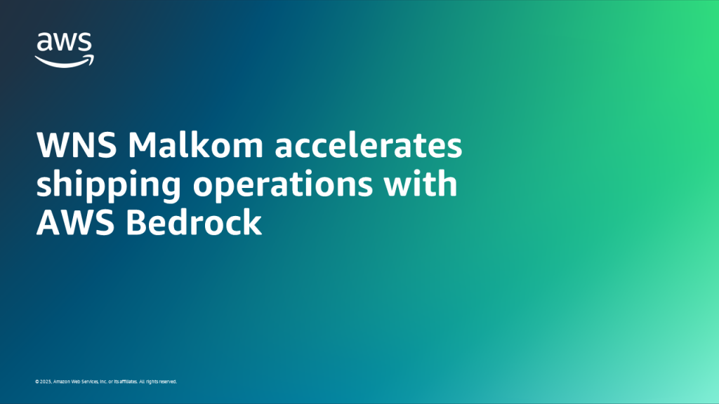 WNS Malkom accelerates shipping operations with AWS Bedrock