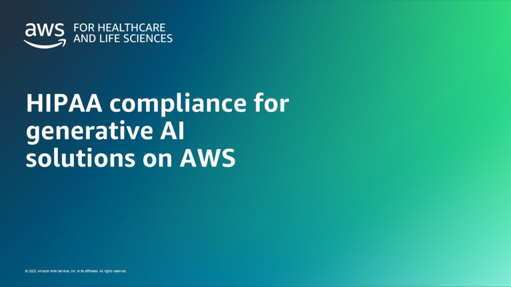 HIPAA compliance for generative AI solutions on AWS