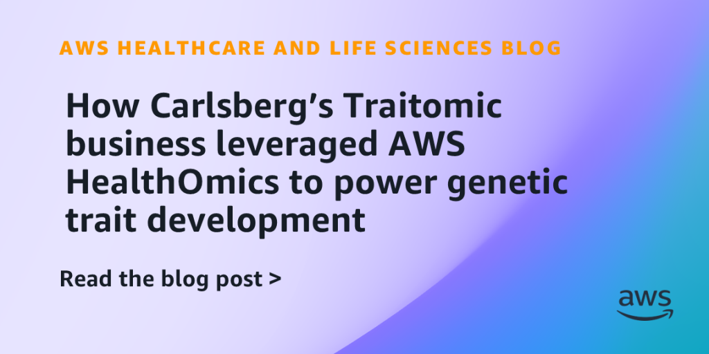 How Carlsberg’s Traitomic business leveraged AWS HealthOmics to power genetic trait development