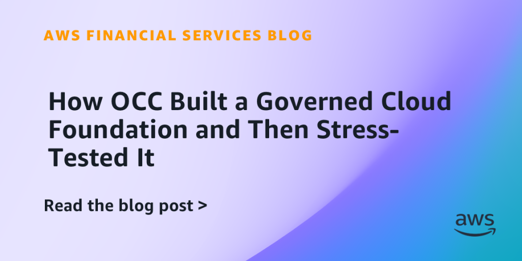 How OCC Built a Governed Cloud Foundation and Then Stress-Tested It