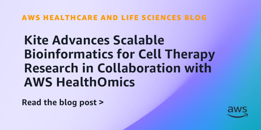 Kite Advances Scalable Bioinformatics for Cell Therapy Research in Collaboration with AWS HealthOmics