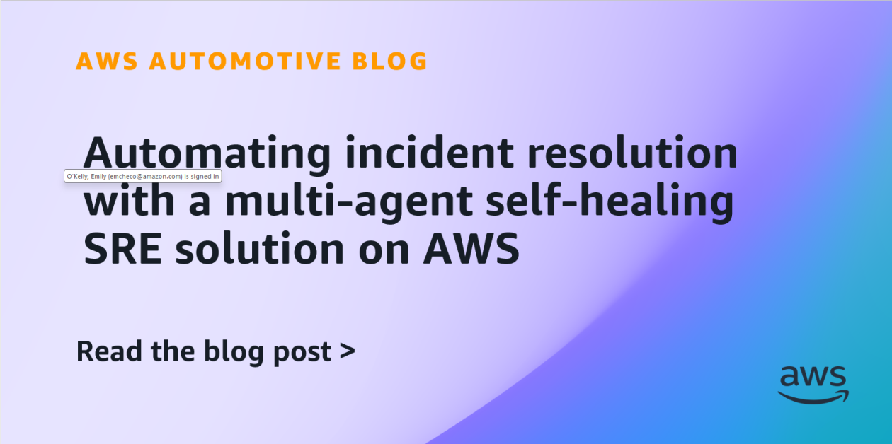 Multi-agent SRE incident remediation workflow on AWS