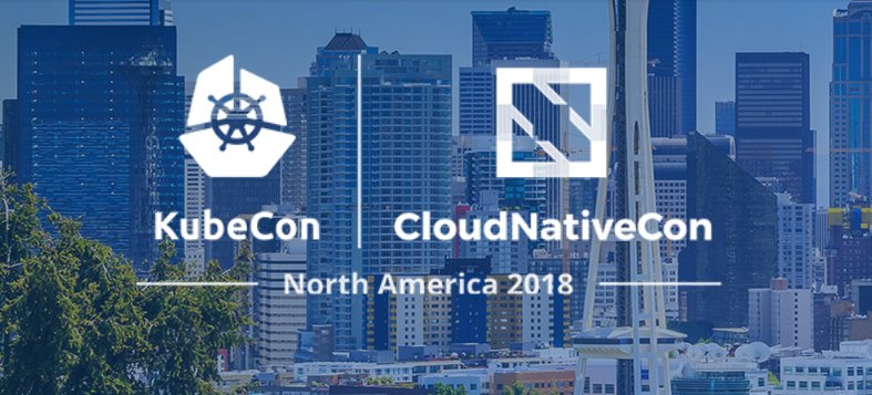 2018 年西雅图 KubeCon+CloudNativeCon 徽标