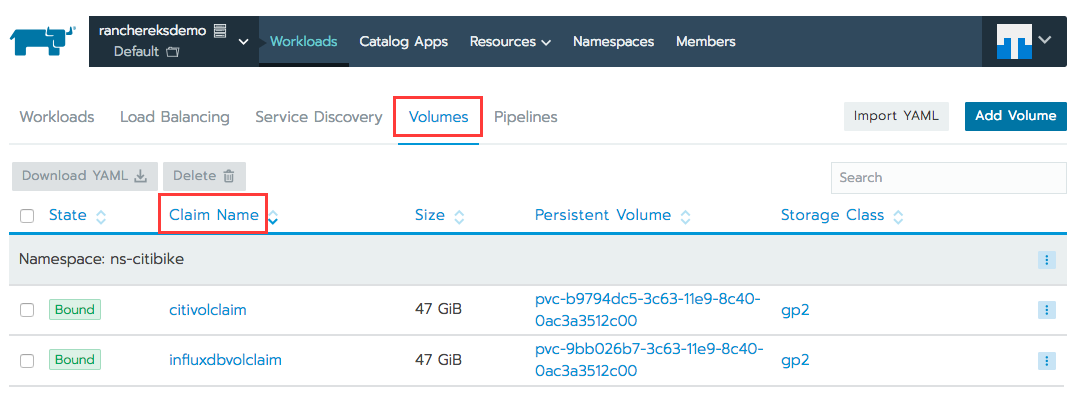 locate the private IP address in Rancher.