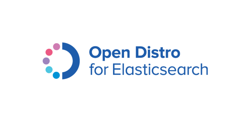 Open Distro for Elasticsearch logo.