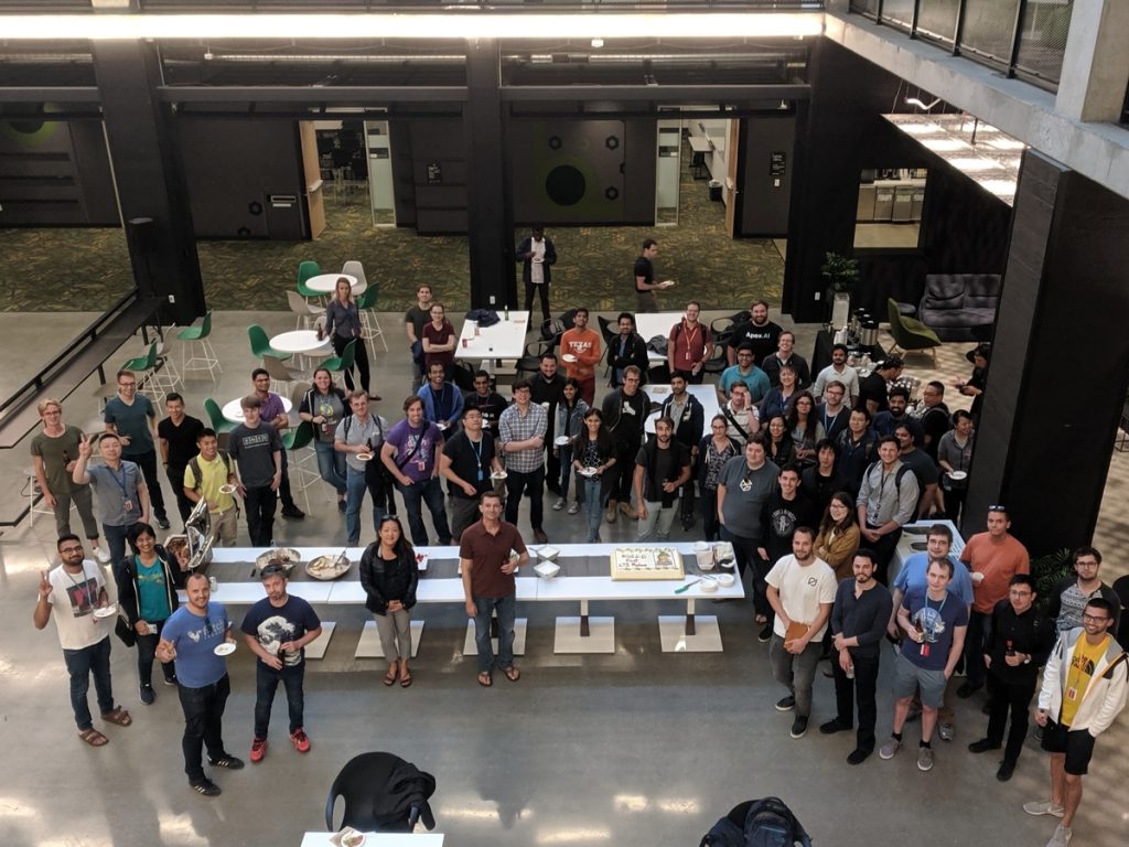 Meetup Attendees at Amazon’s East Palo Alto office.