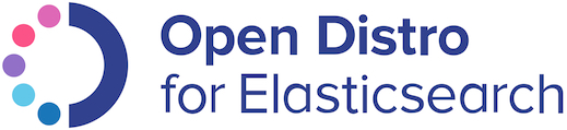 Open Distro for Elasticsearch logo.