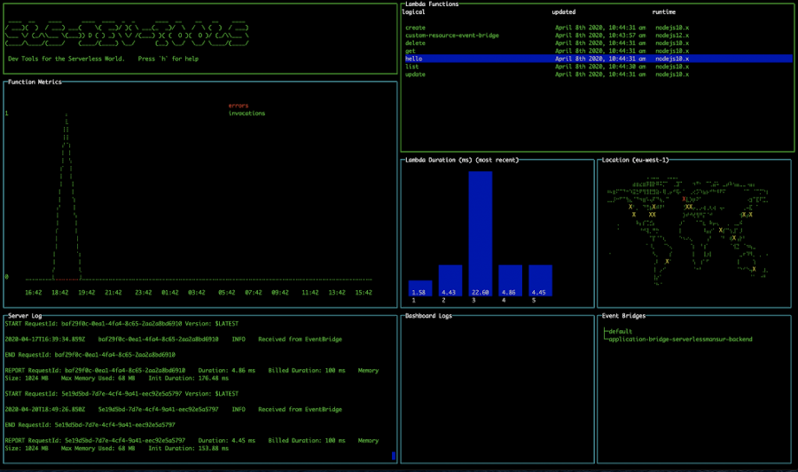 sls-dev-tools console