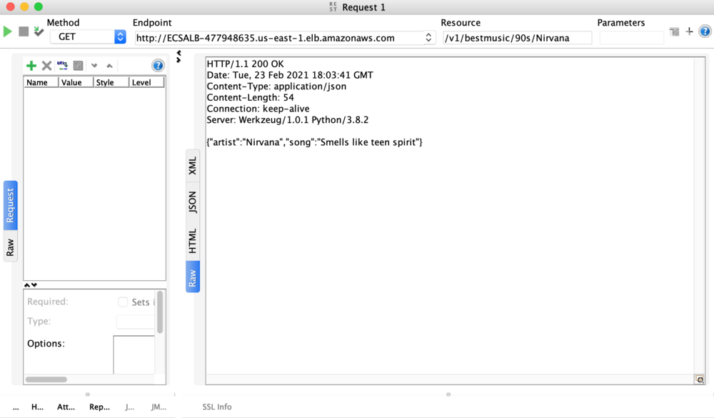 Test to see if the data written in DynamoDB through the API can be displayed.